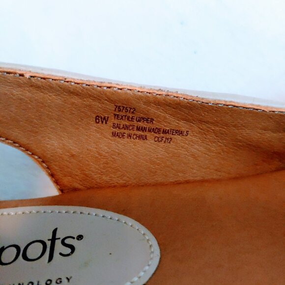 Softspots Aden Sand & Cream Peep Toe Espadrilles Size 6W - Picture 7 of 10